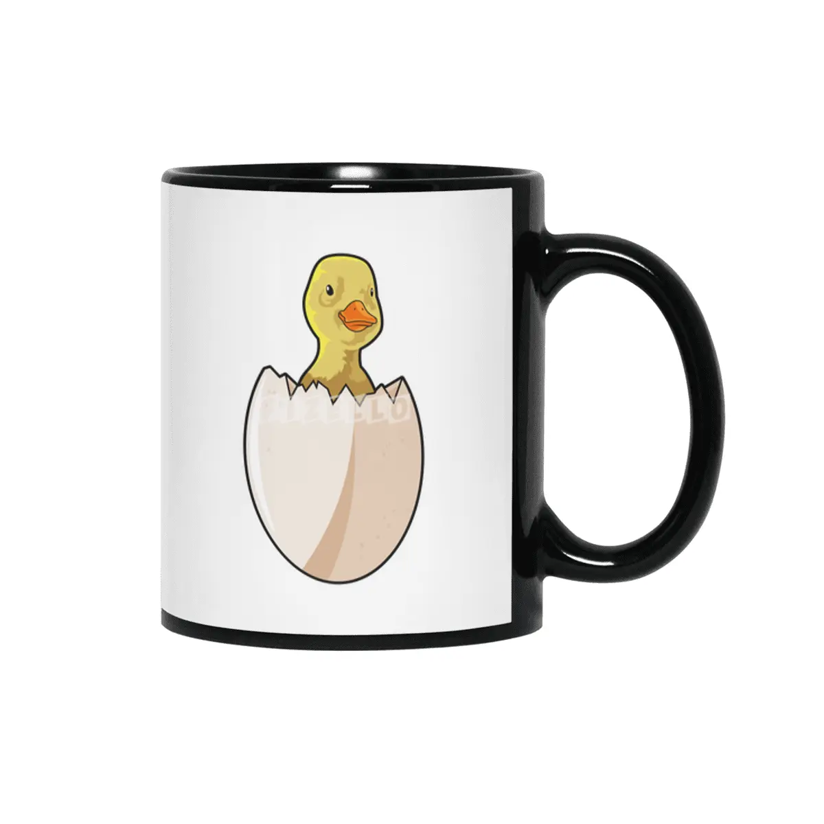 Duck with Egg shell Siyah Kupa