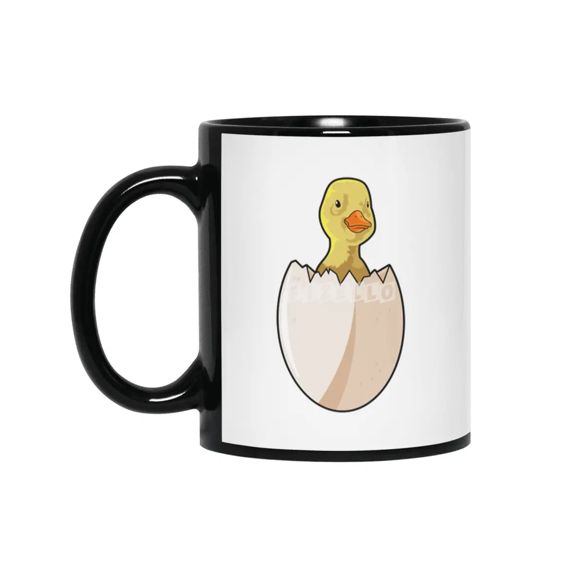 Duck with Egg shell Siyah Kupa