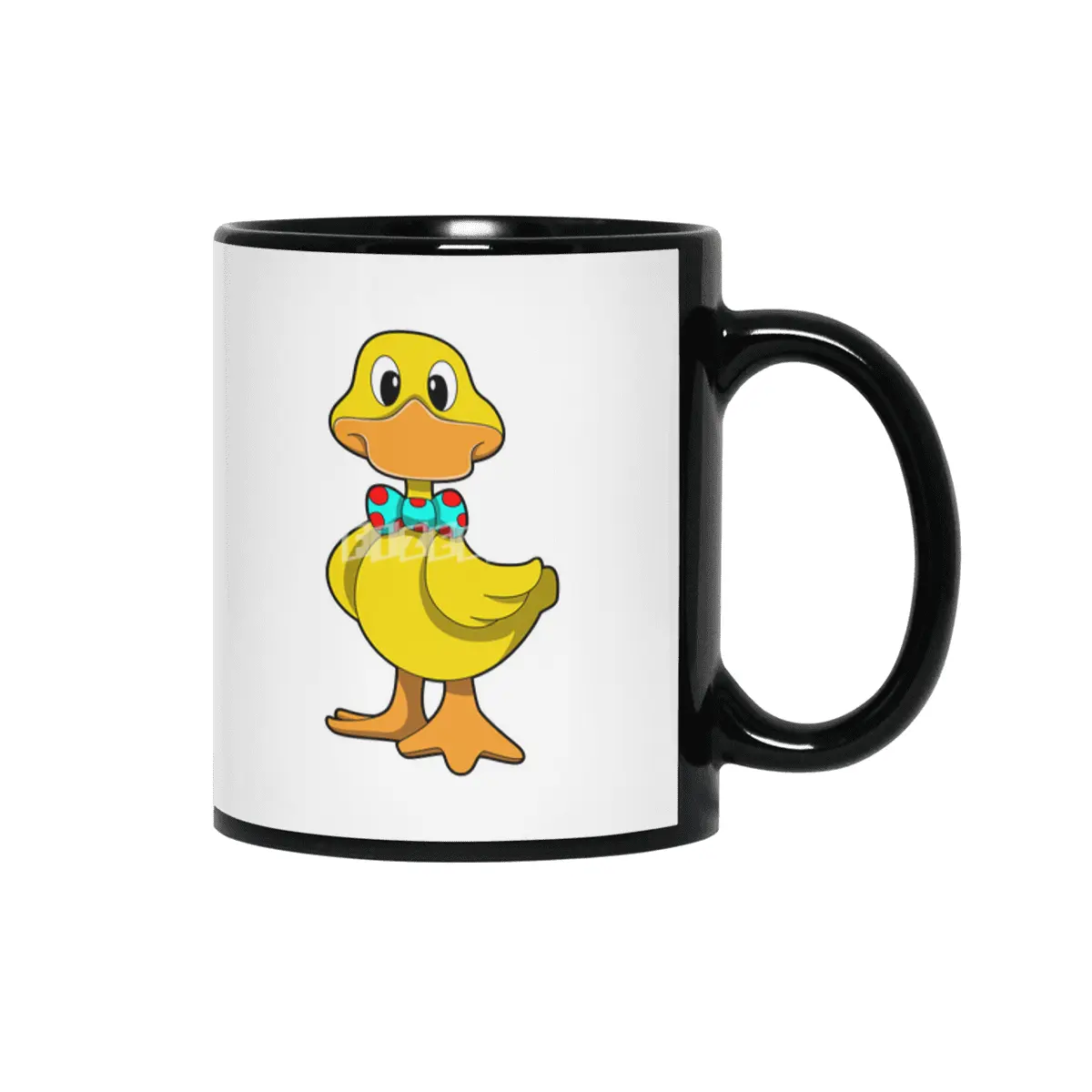 Duck with Tie Siyah Kupa