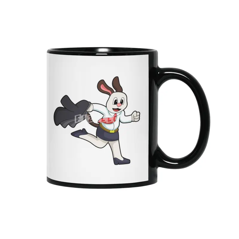 Dog as Secretary with Skirt Siyah Kupa