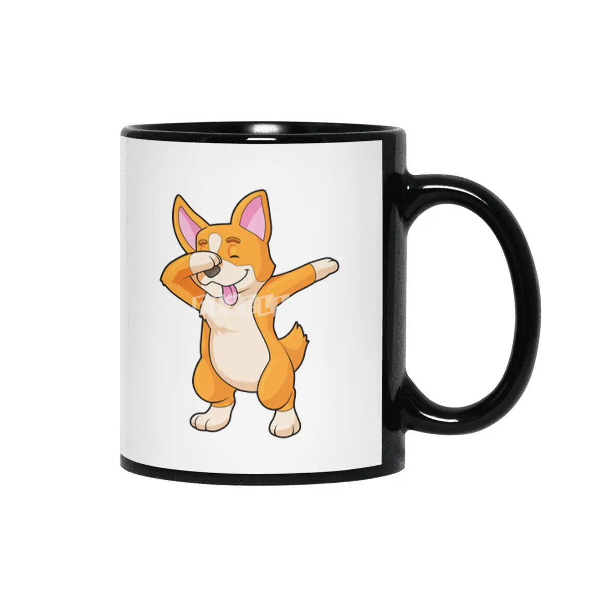 Welsh Corgi at Hip Hop Dance Dab Siyah Kupa