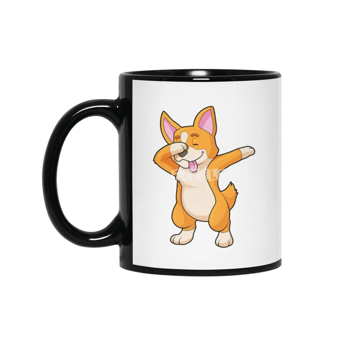 Welsh Corgi at Hip Hop Dance Dab Siyah Kupa
