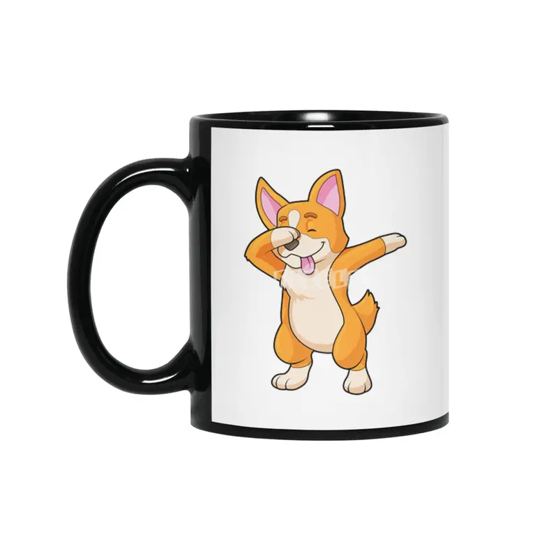 Welsh Corgi at Hip Hop Dance Dab Siyah Kupa