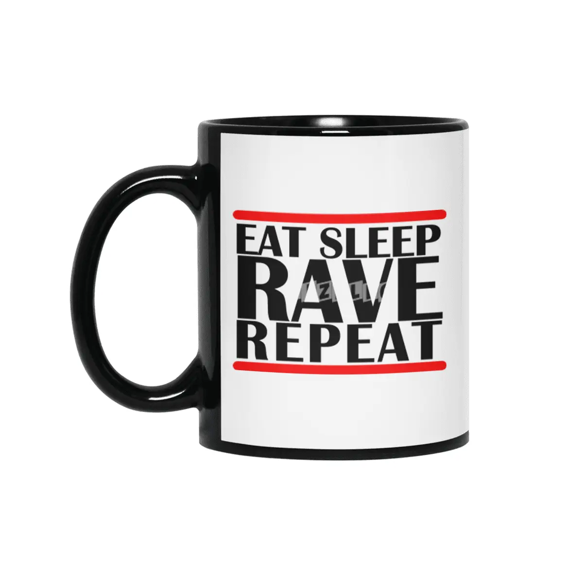 eat sleep Siyah Kupa