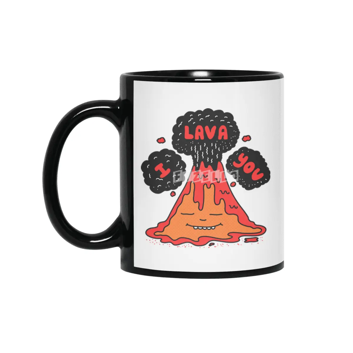 I Lava You Siyah Kupa