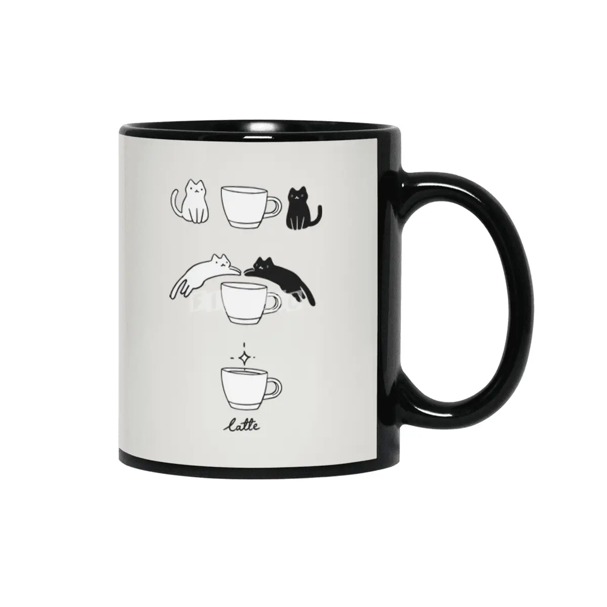 Coffee Catte Siyah Kupa