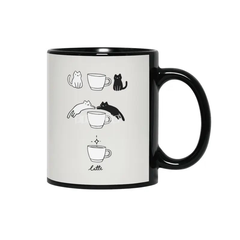 Coffee Catte Siyah Kupa