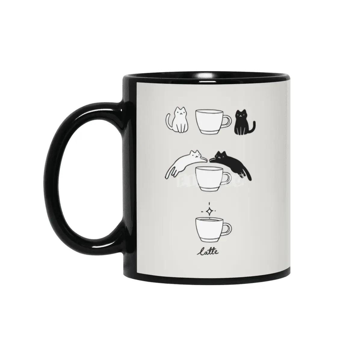 Coffee Catte Siyah Kupa