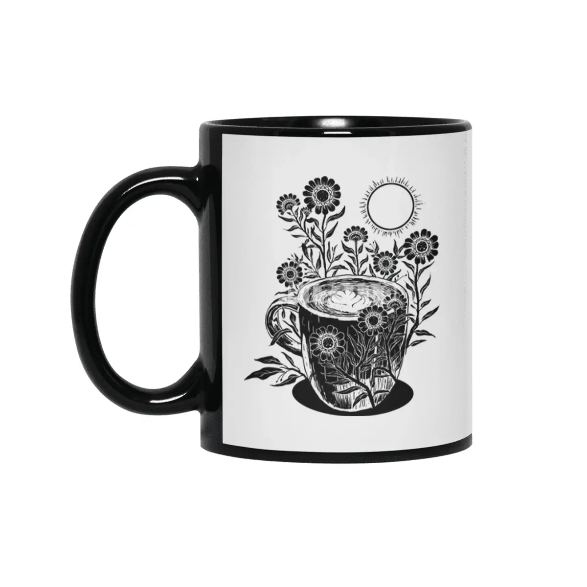 Wake Up and Smell The Coffee Siyah Kupa