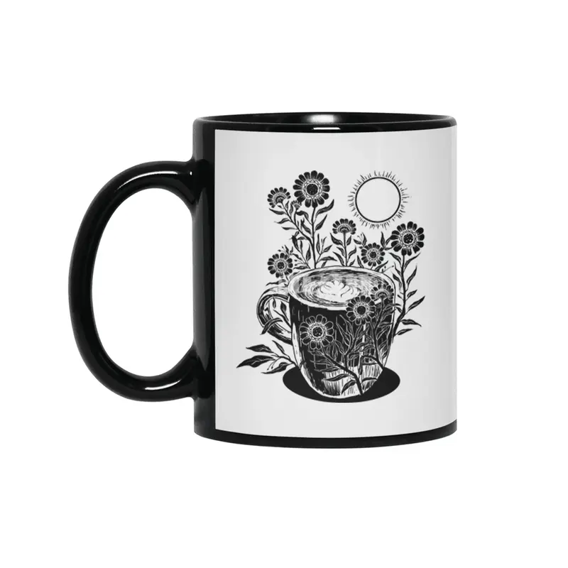 Wake Up and Smell The Coffee Siyah Kupa