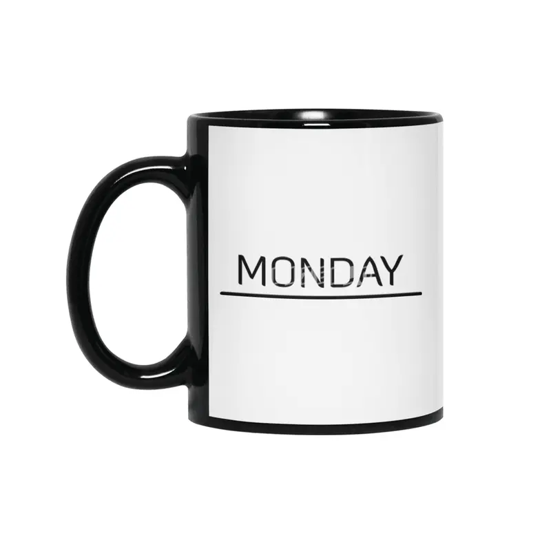 Monday (Black) Siyah Kupa