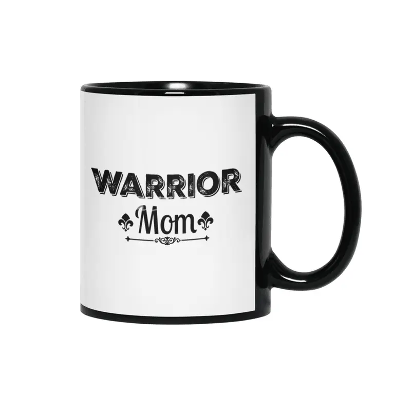 Warrior Mom Siyah Kupa