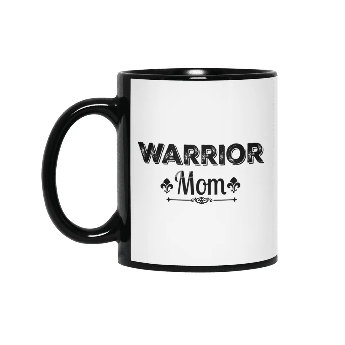 Warrior Mom Siyah Kupa