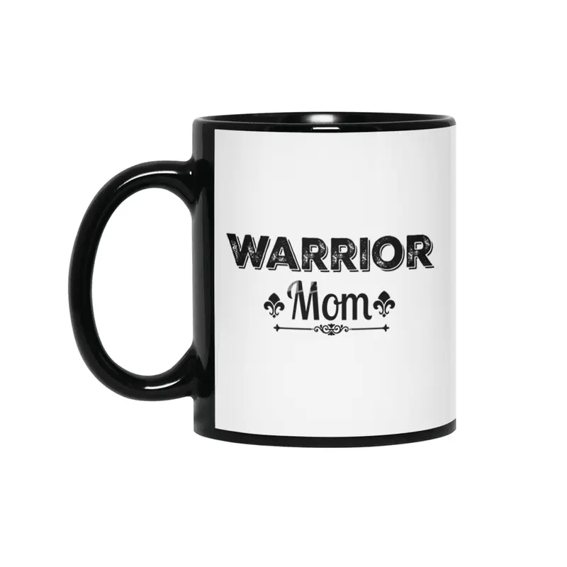 Warrior Mom Siyah Kupa