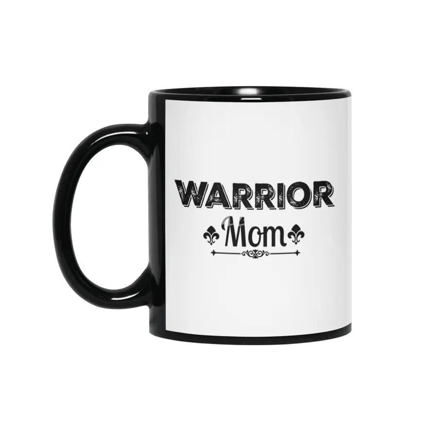 Warrior Mom Siyah Kupa