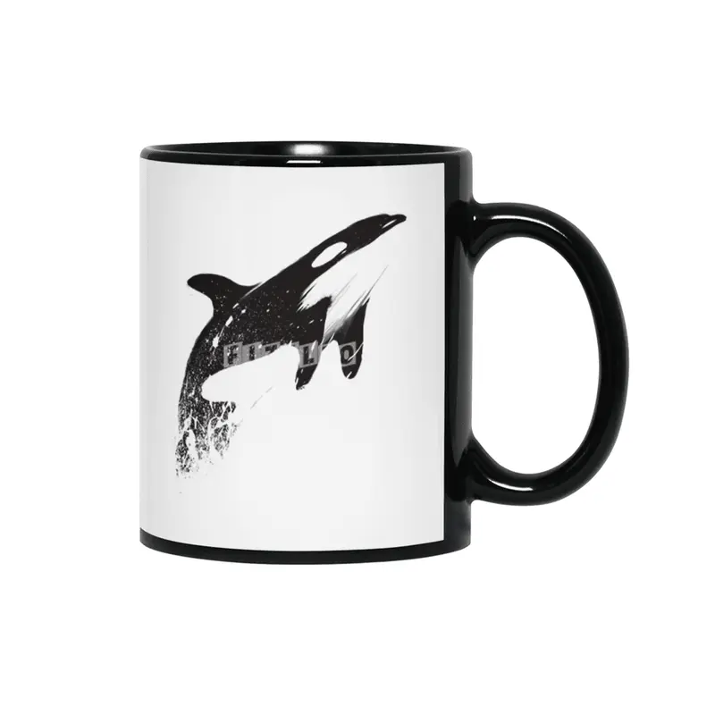 orcas can fly Siyah Kupa