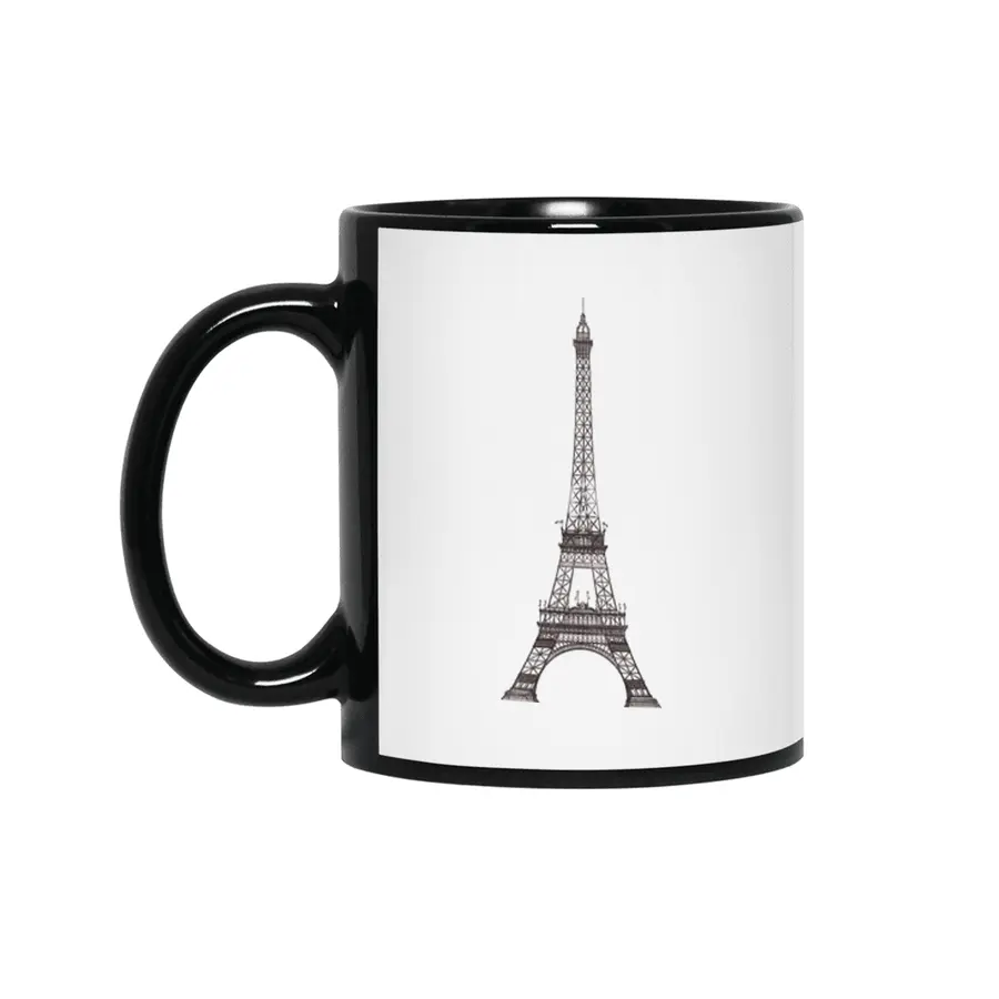 La Tour Eiffel Siyah Kupa