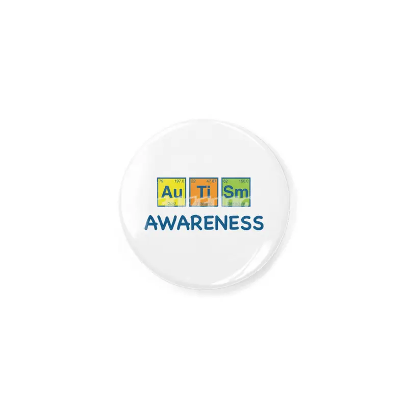 Autism Awareness Light Color Periodic Table Elements Theme for Teachers, Students and Parents Açacak