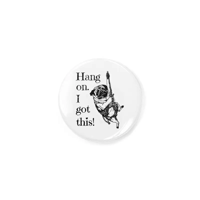 Hang on. I got this! Pug Rock Climbing Açacak
