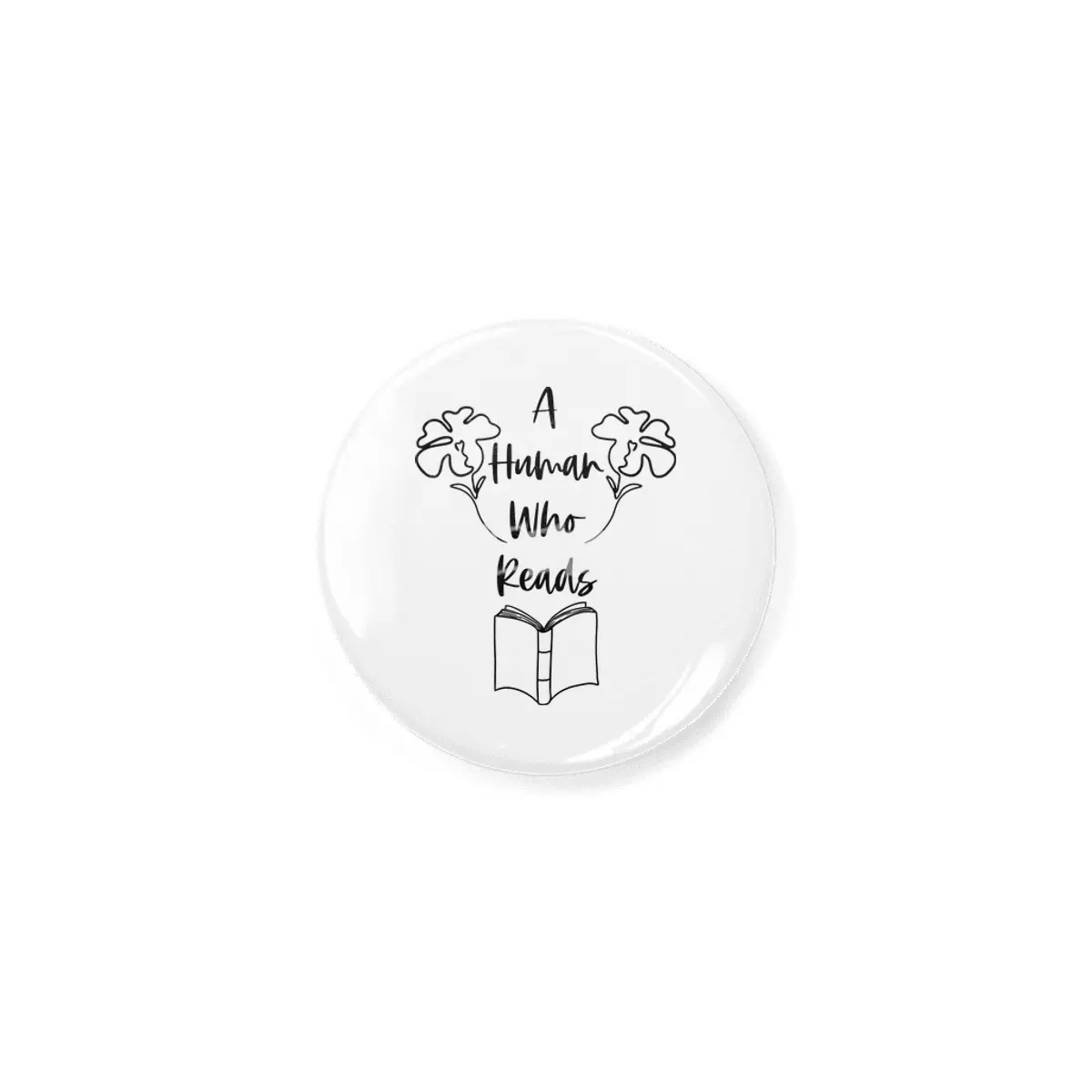 A Human Who Reads - Black - Reader Sayings Book Quotes Açacak