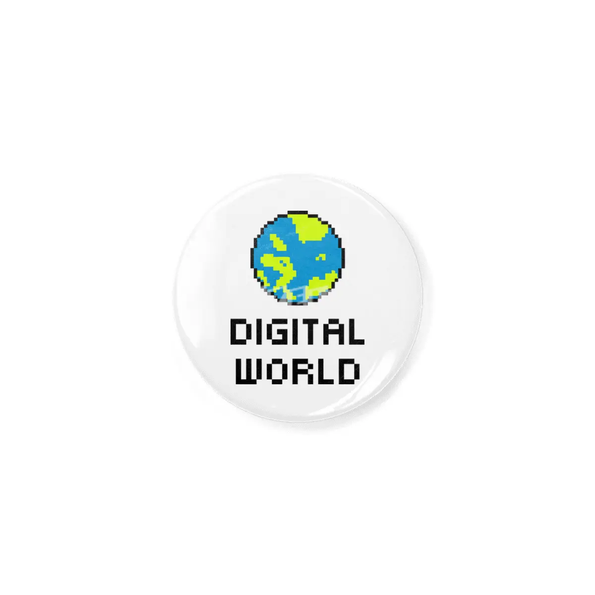 Digital World (8Bit Pixel Earth Logo) Art Açacak