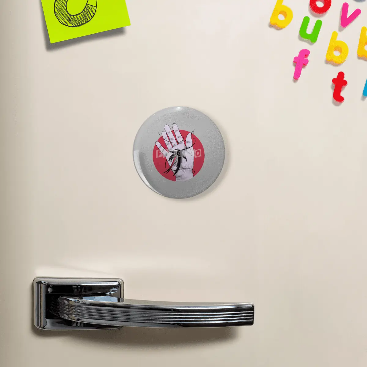 Creepy Gothic Hand Biting Flower Monster Weird Art Açacak