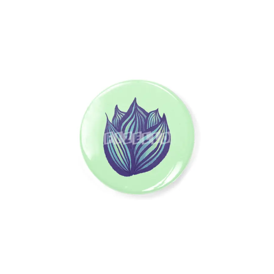 Abstract Flower Floral Decorative Art In Purple And Blue Açacak