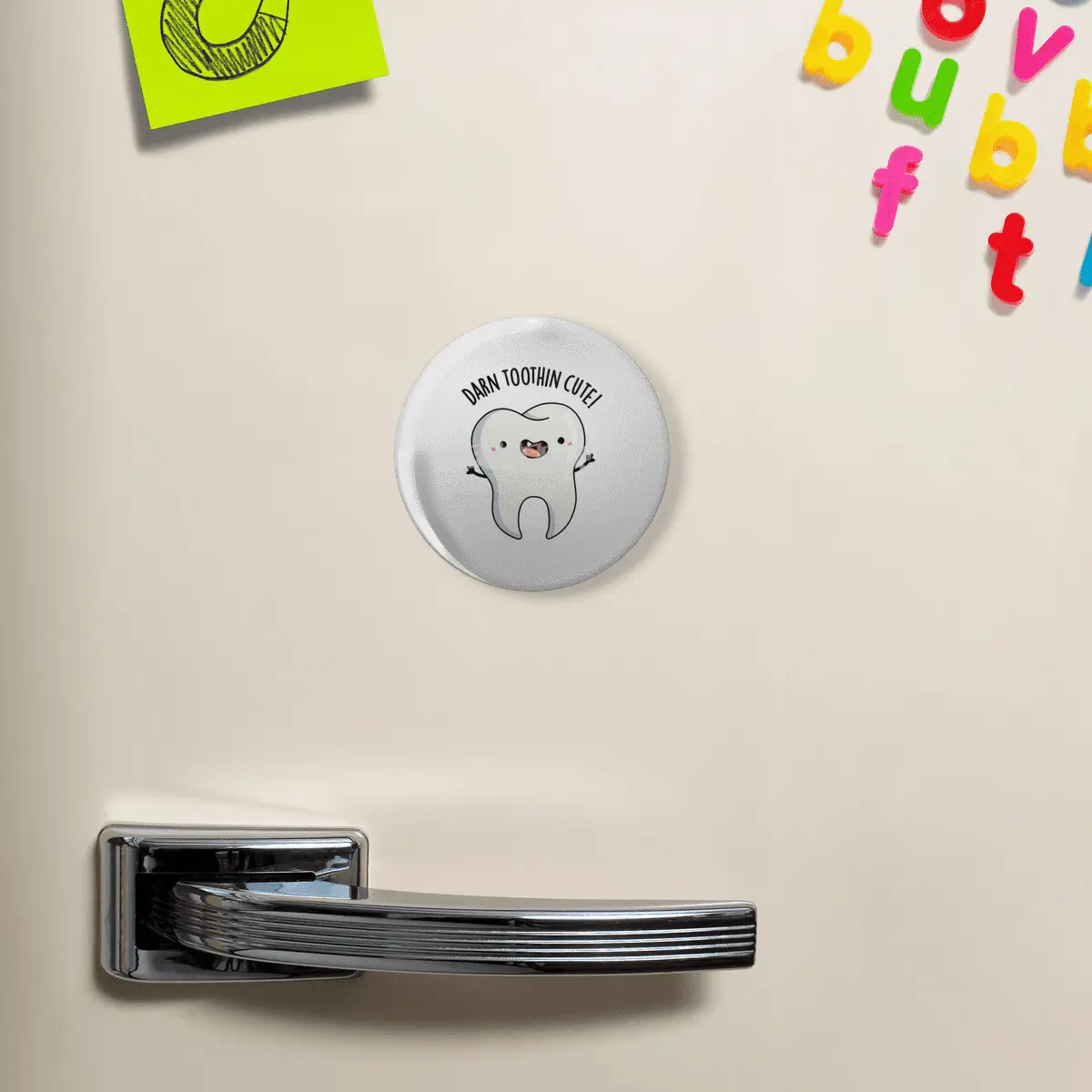Darn Tooth-in Cute Funny Tooth Pun Açacak