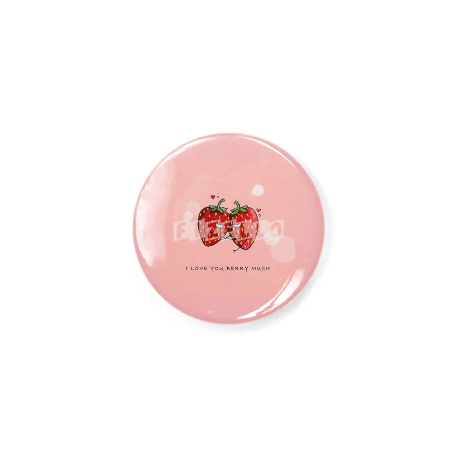Cute Strawberry Couple with "I Love You Berry Much" Açacak