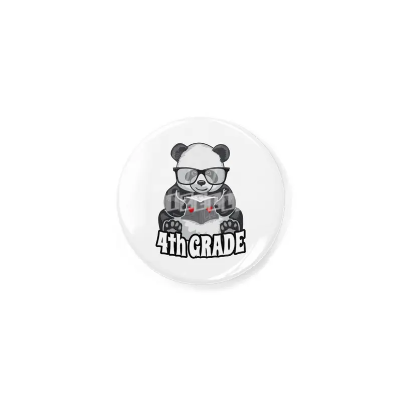 4th Grade Back To School Panda Book Reader Teacher Heart Açacak