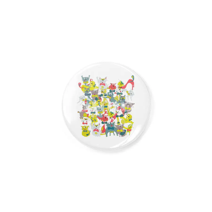 Funny doodle colorful cats.Seamless pattern with funny hand drawn cats Açacak
