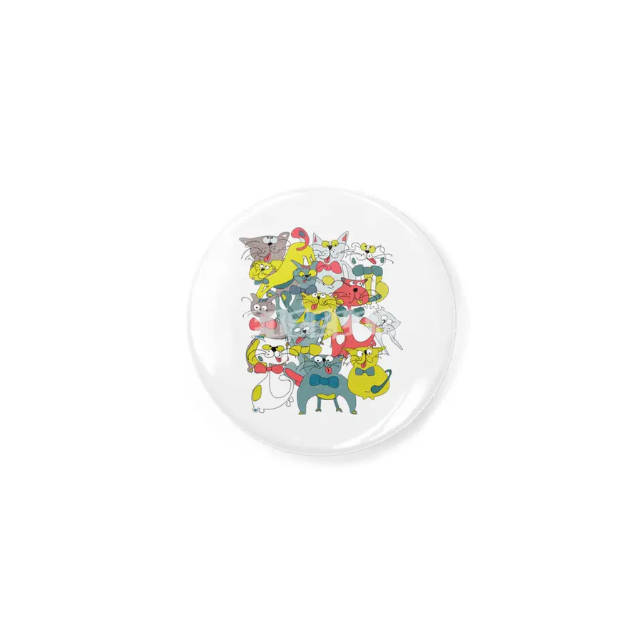 Funny doodle colorful cats.Seamless pattern with funny hand drawn cats Açacak