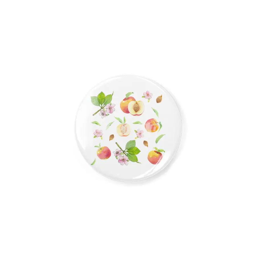 Peach fruit watercolor - Hand drawn ripe fruits Açacak
