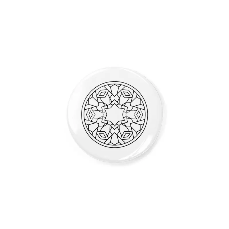 Black and white circle flower ornament, ornamental round lace design. Floral mandala. Hand drawn ink Açacak