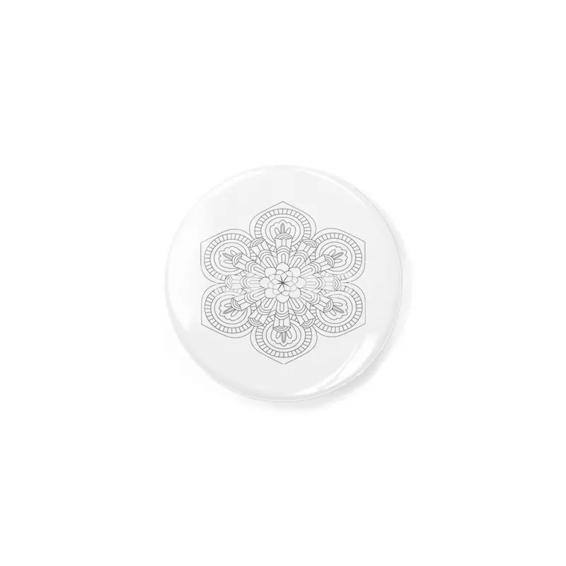 Black and white mandala vector isolated on white. Vector hand drawn circular decorative element. Açacak