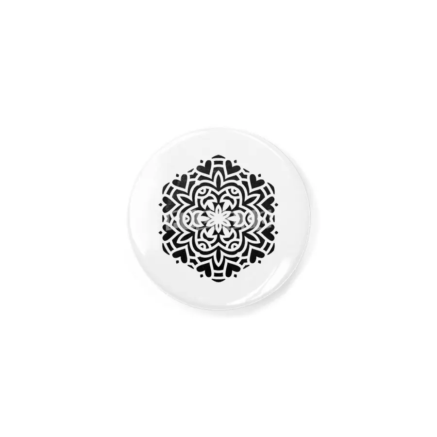 Black isolated ethnic mandala design. Anti-stress coloring page for adults. Hand drawn illustration. Açacak