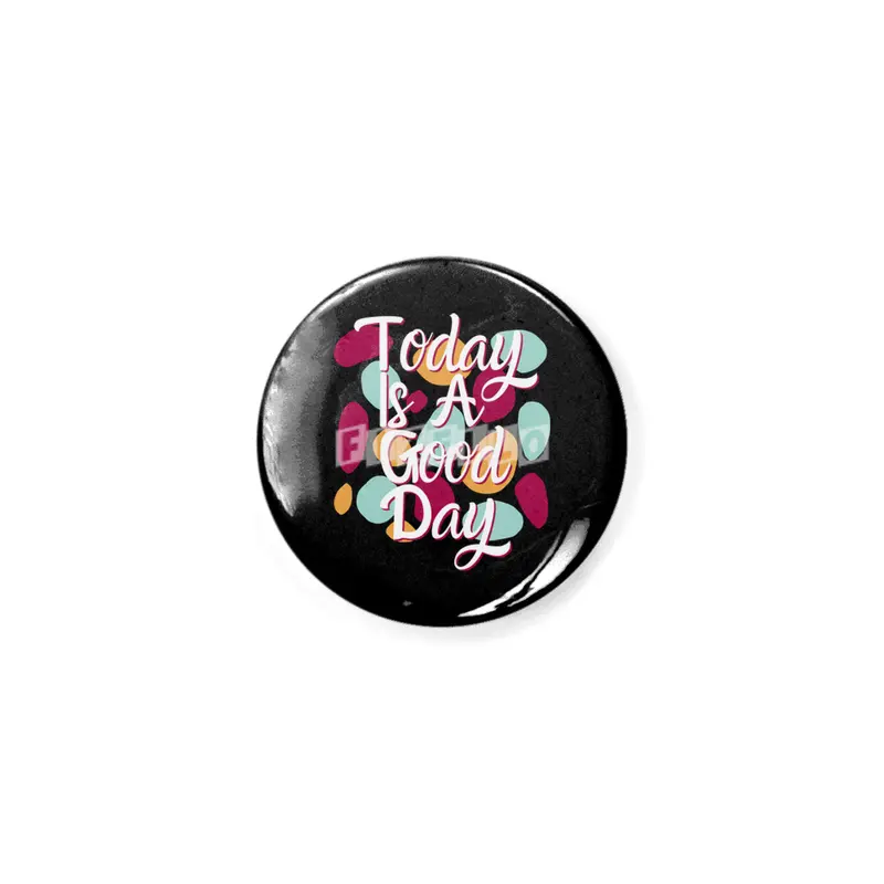 Today Is A Good Day Colorful Polka Blobs - Abstract Wobbly Polka Dots Black Açacak