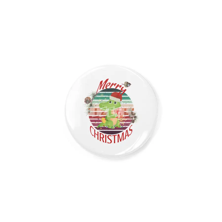 Merry Christmas Cute Crocodile Santa with snowflakes funny Kawaii aligator Açacak