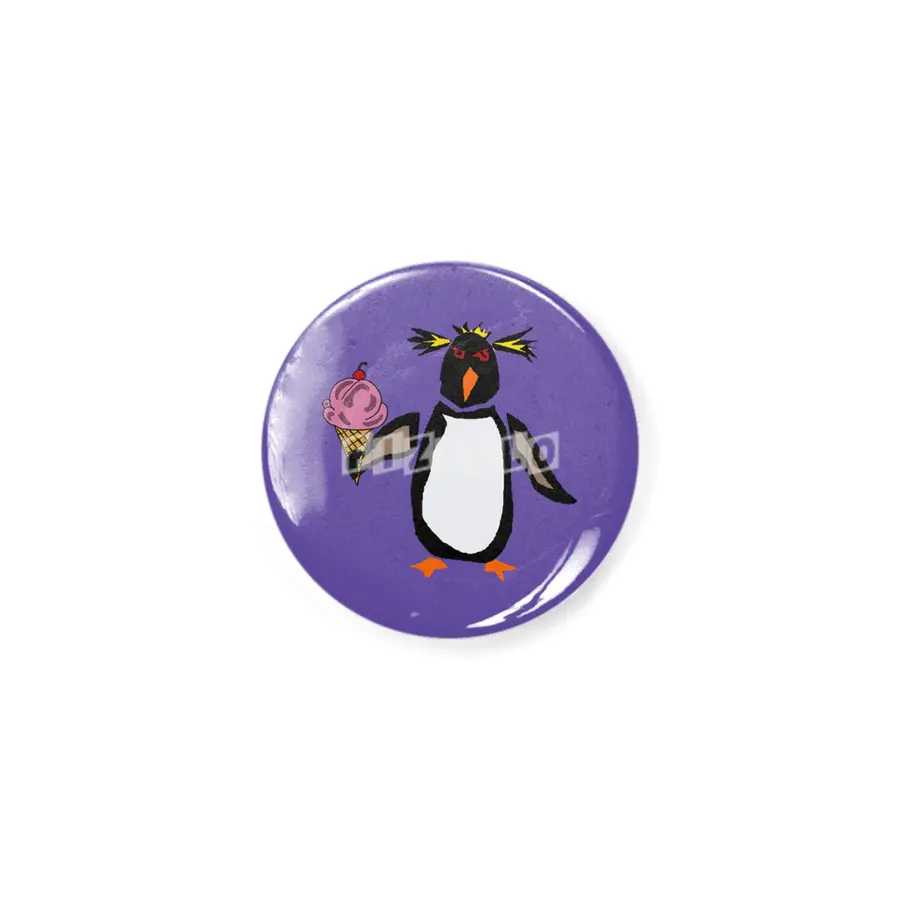 Funny Rockhopper Penguin eating Ice Cream Cone Açacak