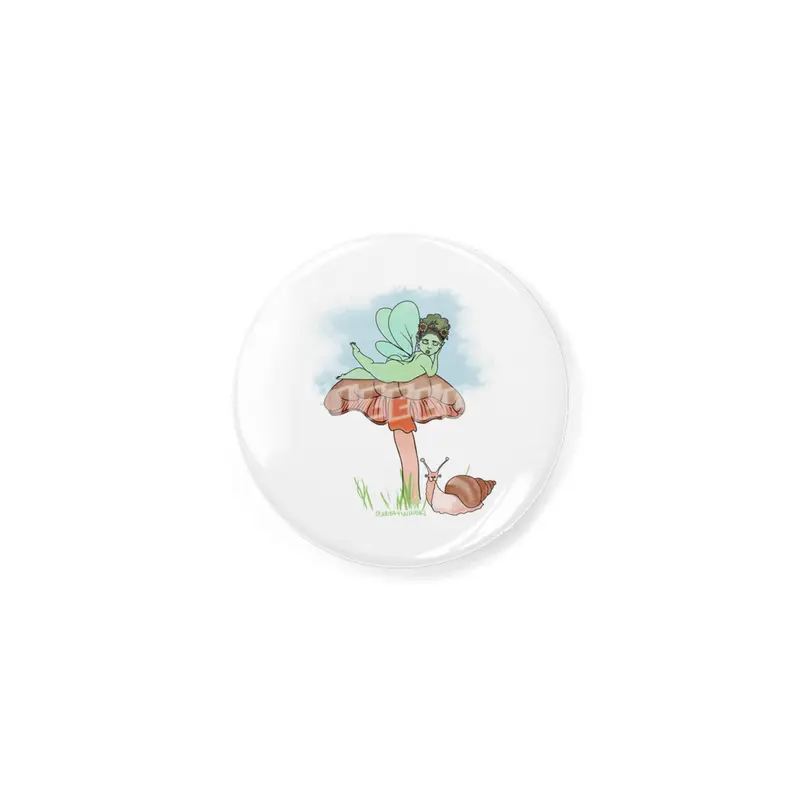 Fairie on Mushroom with Snail Friend Açacak