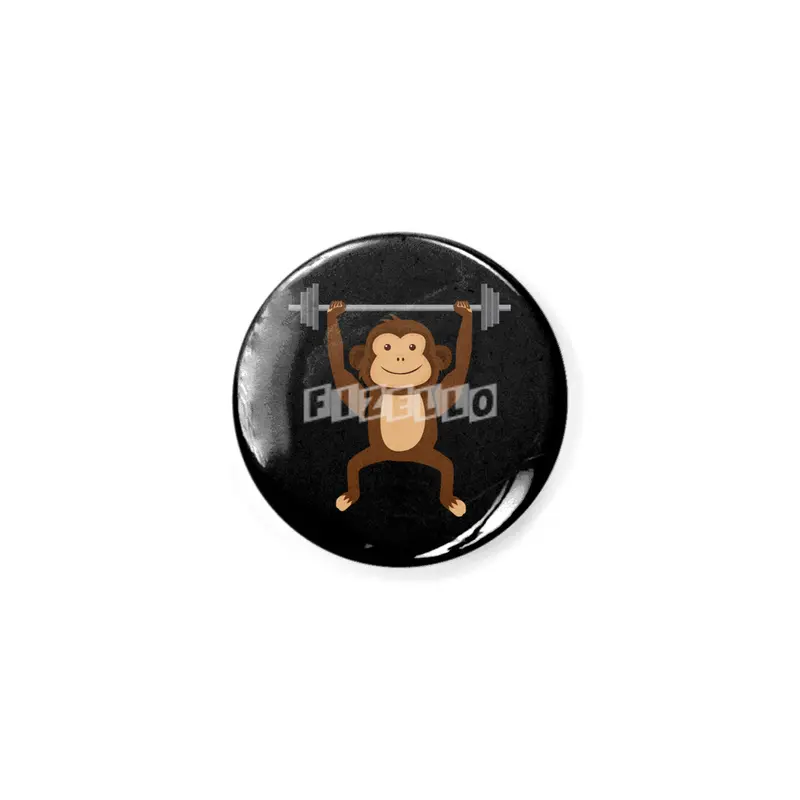 Weightlifting Body Builder Fitness Monkey, Gym Enthusiast, Funny Workout Monkey Bar Açacak