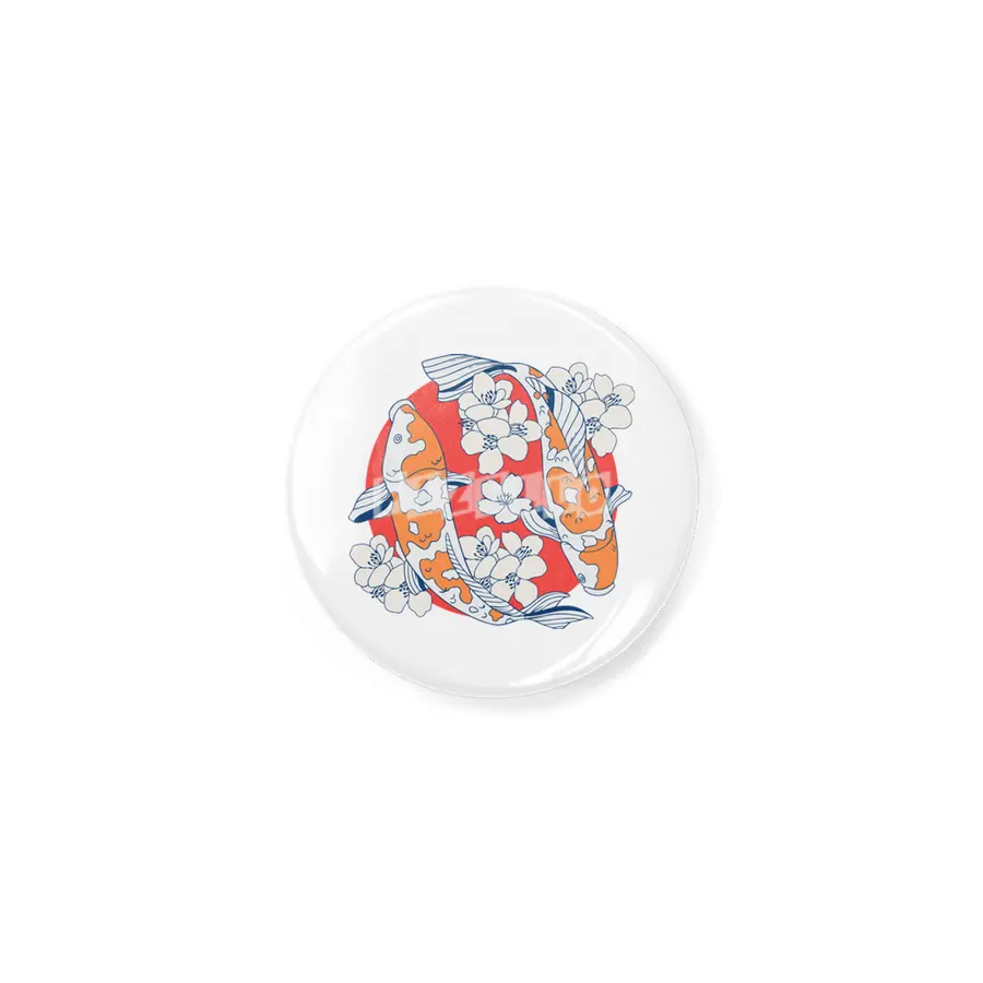 Colorful koi fish and flower Açacak