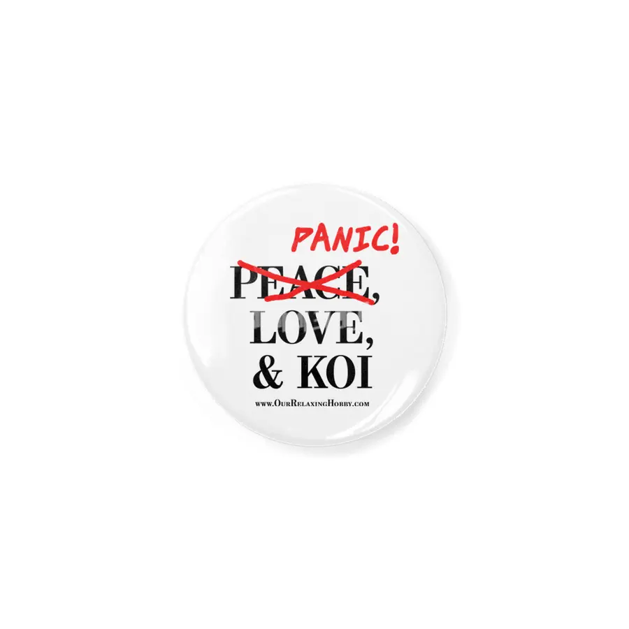 Peace Love and Panic Koi - Black Print Açacak