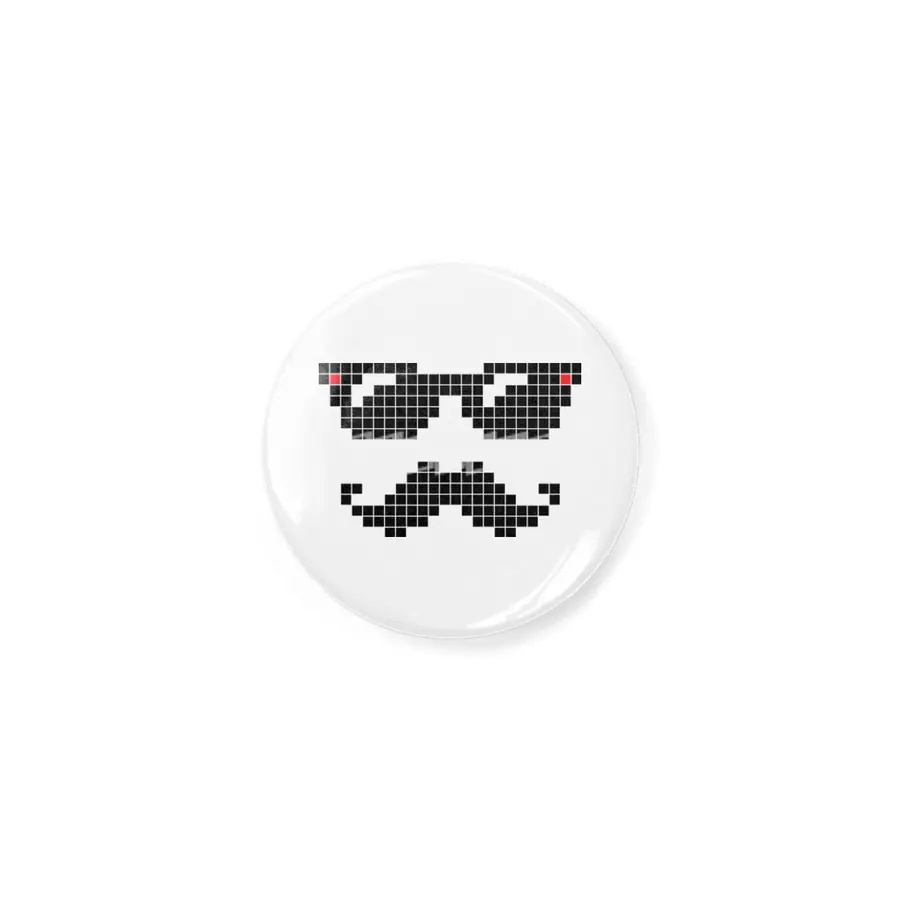 Pixelated hipster geek with sunglasses and mustache Açacak
