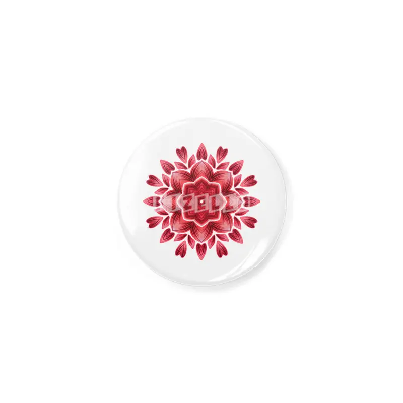Abstract Watercolor Rose Petal Floral Mandala Açacak