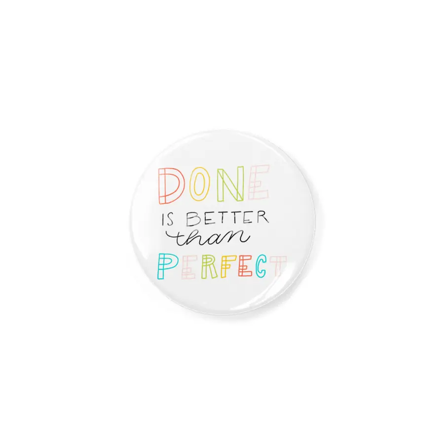 Done is better than perfect Lettering colorful Açacak
