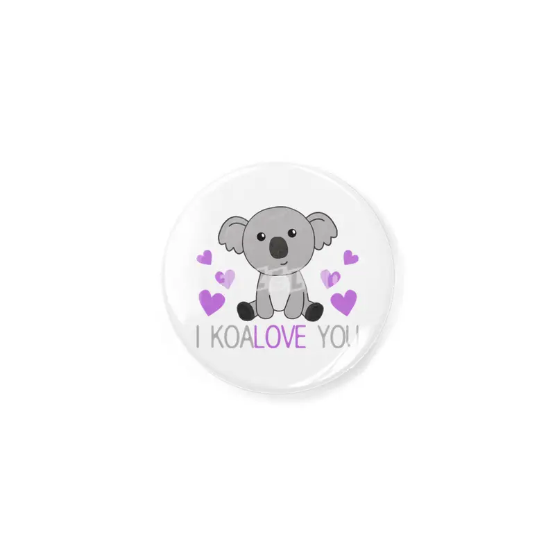 I Koalove You Cute Koala With Hearts Cute Animals Açacak