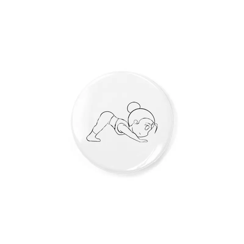 Chibi Yoga Asana - Downward Facing Dog (outline) Açacak