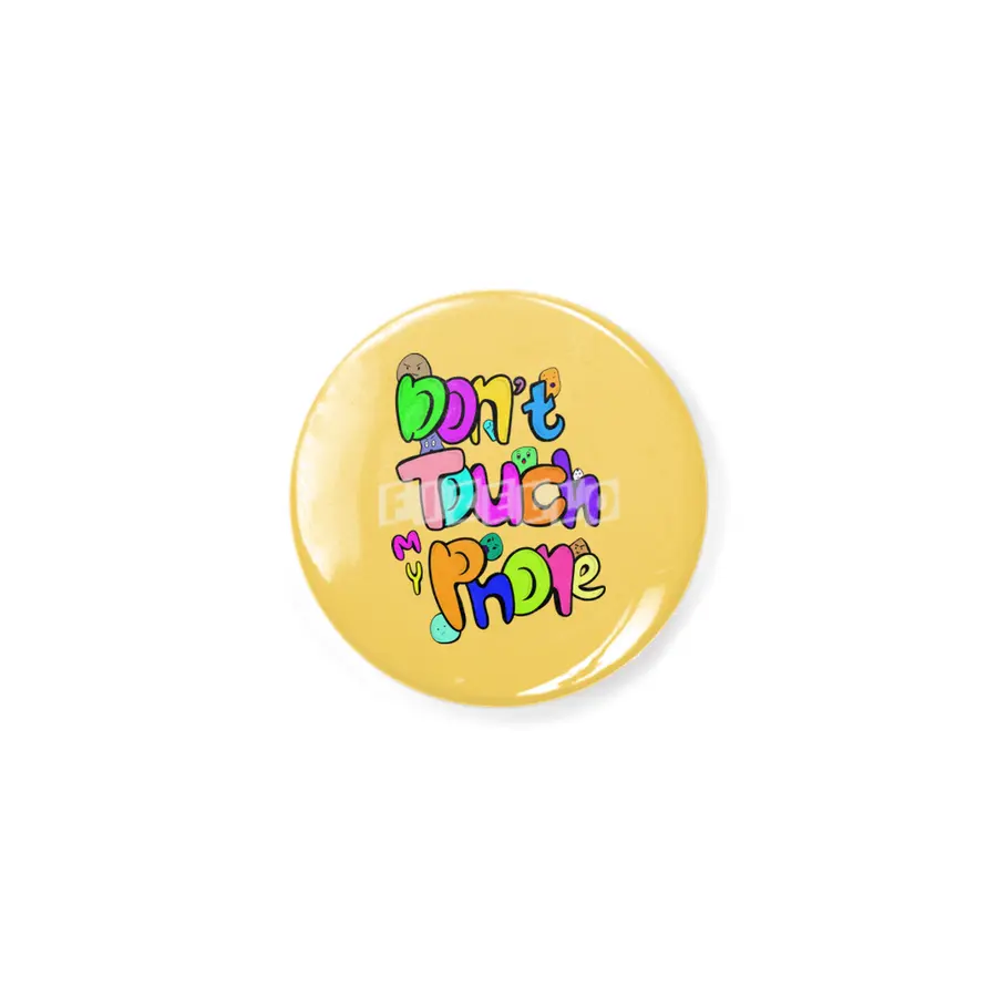 Don't Touch My Phone Colourful Doodle Art Açacak