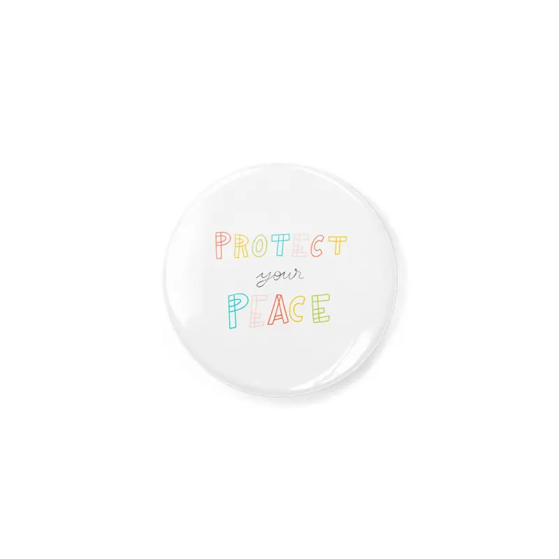 Protect your peace - colorful Lettering Açacak